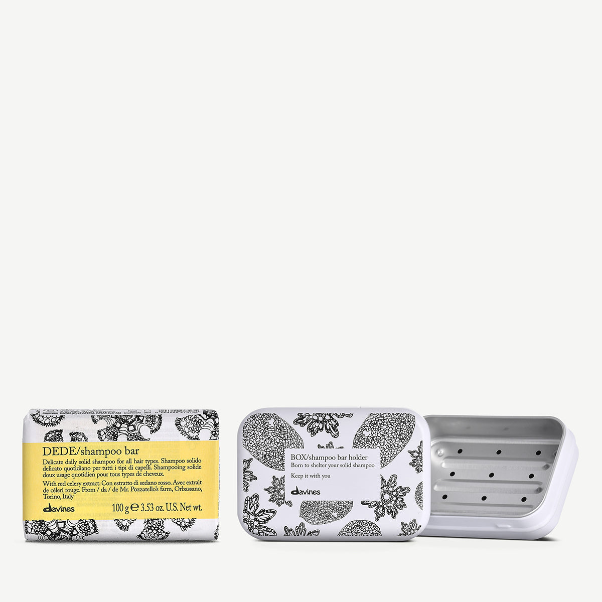 DEDE Shampoo Bar and Case 1  2 pz.Davines
